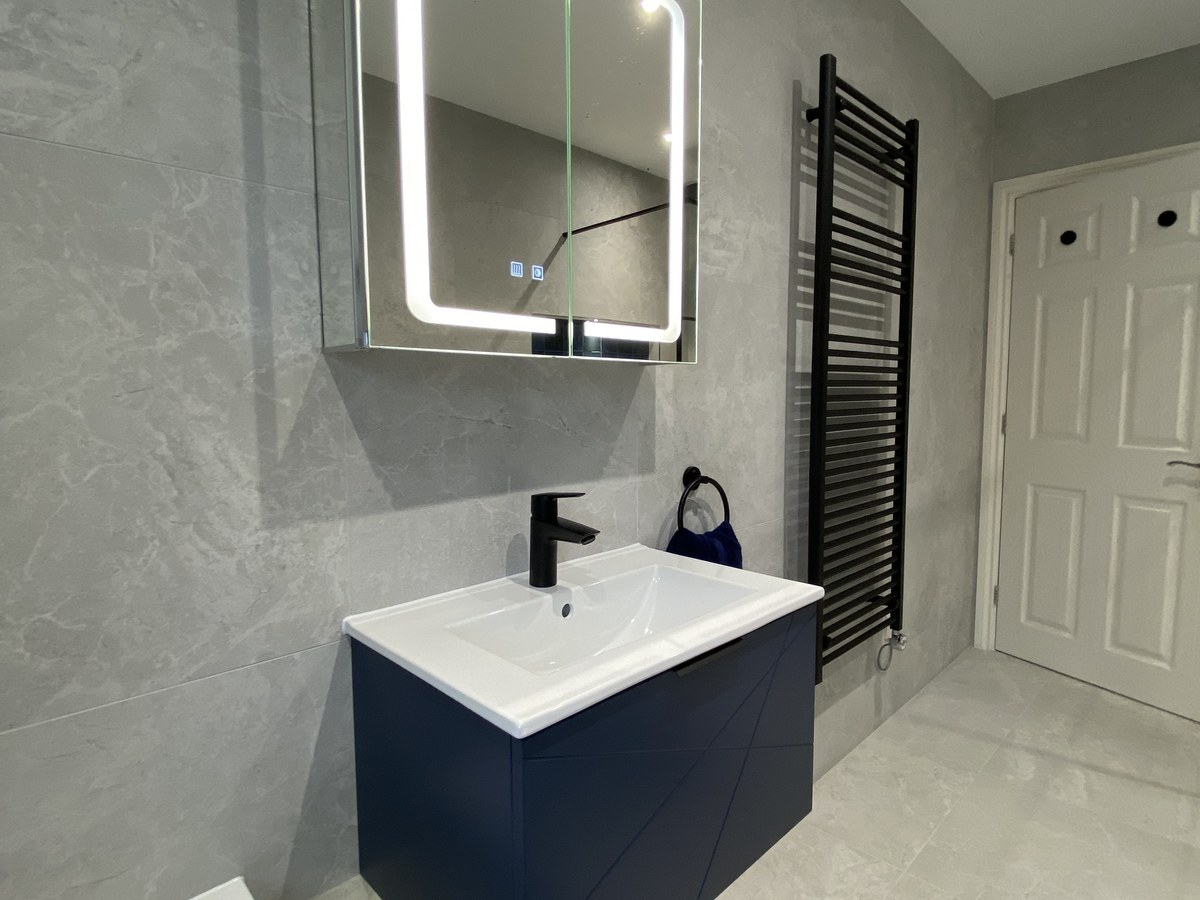 Bespoke vanity unit and basin in Guildford